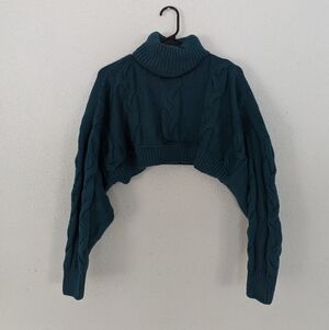 Cropped Turtleneck Shrug